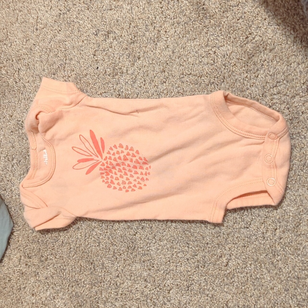 Pineapple baby onesie
